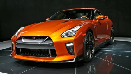 2017 Nissan GTR - vehicles, cars, orange cars, 2017, nissan gtr, nissan