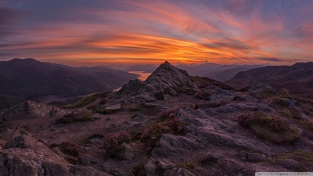 End Of The Day - mountains, nature, scotland, united kingdom