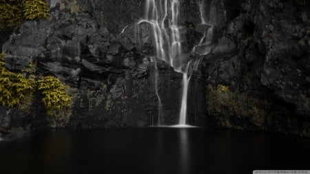 Waterfall, Azores island of Flores, Portugal - nature, azores island, portugal, waterfalls