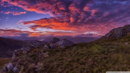 Scotland Natural Beauty - nature, Scotland, United Kingdom, sunsets, sky