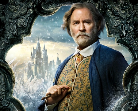 Beauty and the Beast 2017 - beauty and the beast, actor, fantasy, maurice, Kevin Kline, movie, disney, man