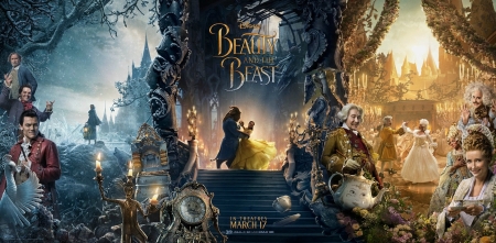 Beauty and the Beast 2017 - beauty and the beast, fantasy, poster, movie, disney