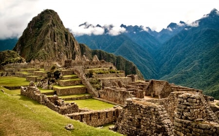 Machu Picchu F - wide screen, peru, photography, beautiful, machu picchu, architecture, scenery, photo