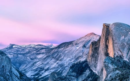 Half Dome - wide screen, california, national park, landscape, photography, nature, yosemite national, beautiful, scenery, usa, photo