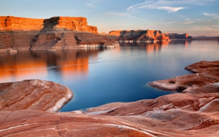 Padre Bay - wide screen, utah, landscape, beautiful, photo, lake powell, usa, scenery, photography, nature