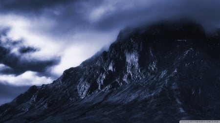 The Dark Mountain - nature, glencoe, united kingdom, mountains, scotland