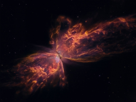 The Butterfly Nebula from Hubble - fun, stars, cool, galaxies, space