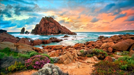 Australian landscape - coast, nature, beach, sky