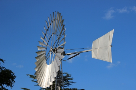 Windmill - farm, water, windmill, blue