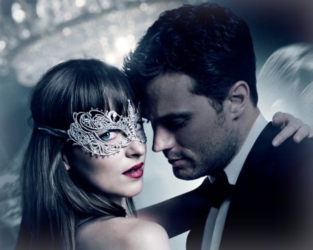 Fifty Shades Darker (2017) - actor, Dakota Johnson, girl, Jamie dornan, man, actress, fifty shades darker, mask, woman, movie, couple