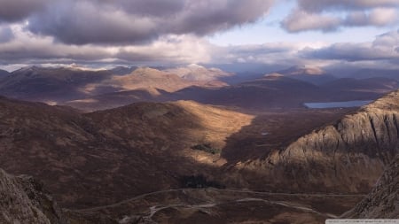 The Highlands of Scotland - mountains, United Kingdom, nature, Scotland