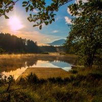 Sun Rise Carinthia Austria Egelsee