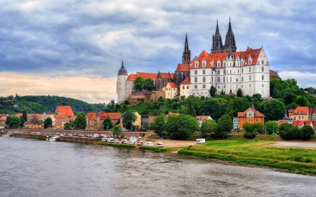 Albrechtsburg Castle, Germany - river, germany, architecture, castle, medieval