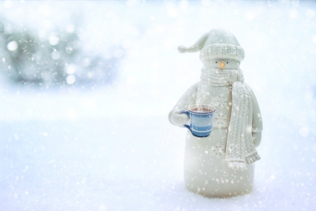 ♥ - abstract, snowman, winter, model, cold, beauty