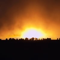 Sunset over Atacama Large Millimeter Array