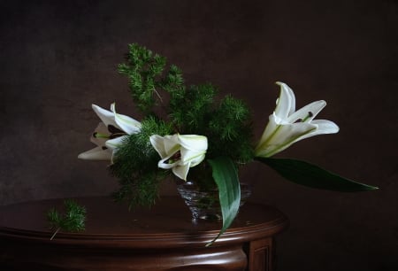 Still Life - flowers, leaves, plants, still life