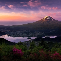 Reflective Valley Sunset