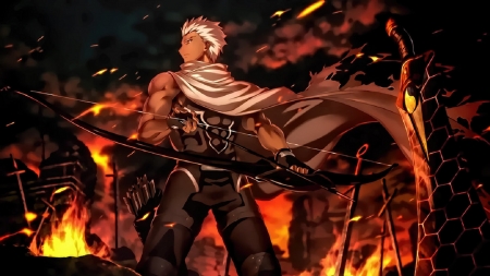 Archer - Unlimited Blade Works, Fate Stay Night, Manga, Heroic Spirit, Archer, Servant, Anime, Shiro Emiya, Counter Guardian, Wrought Iron Hero