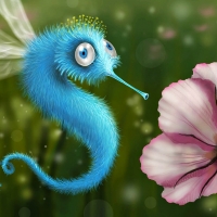 Humming-bird seahorse guy