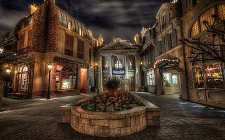 Beautiful Night - sky, architecture, buildings, night