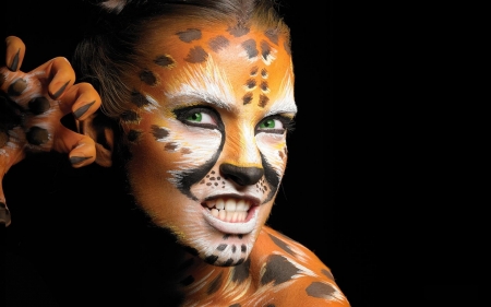 •ღ✿ღ• - artistic, abstract, face painting, art