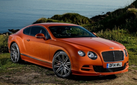 ORANGE BENTLEY CONTINENTAL - socal custom, wallpapers up, prime portal net, sema show