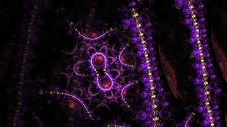 Vintage Lace - purple, abstract, photoshop, lace, beads, violet