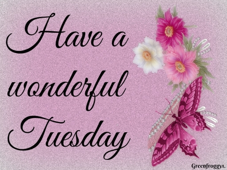 WONDERFUL TUESDAY - WONDERFUL, TUESDAY, CARD, COMMENT