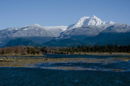 nature - fun, nature, lake, forest, cool, mountain