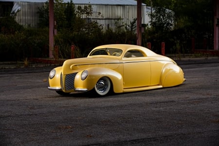 1940-Mercury-Custom - classic, 1940, yellow, whitewall