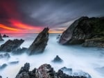 Sunset on a Portugal Coastline