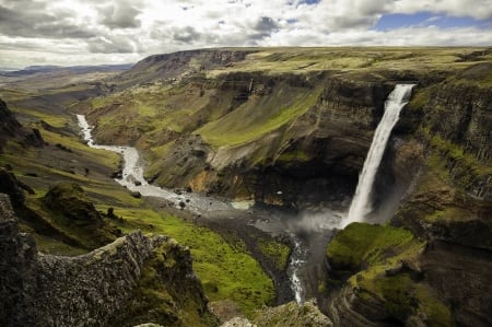 waterfall - cool, river, waterfall, fun, nature