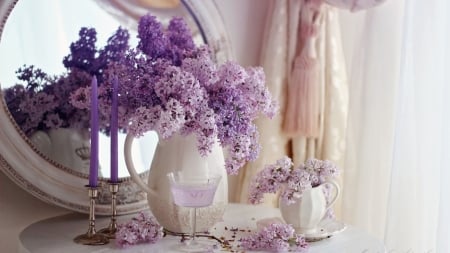 Still Life - flowers, vase, lavender, still life