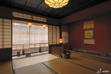 Japanese House - japan, tatami, room, oriental, japanese, asia, indoor