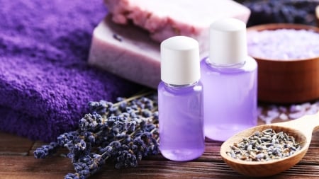 Lavender Spa Oil - lavender, soap, oil, spa