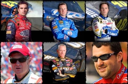 Nascar Drivers - tony stewart, kurt busch, photography, auto, jeff gordon, dale earnhardt jr, racing, mark martin, beautiful, nascar, photo, jimmie johnson