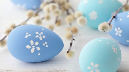 Easter Eggs - eggs, flowers, Easter, decoration