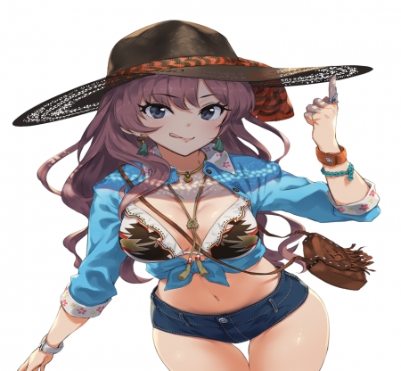 Shiki Ichinose - girl, game, cowgirl, anime, idolmaster, cg, country, manga