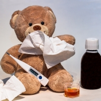 Teddy Bear with flu