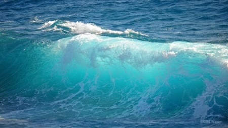 beautiful waves - ocean, water, waves, blue