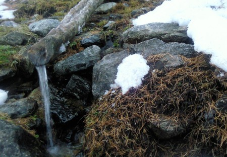 croniriver - river, waterfalls, winter, nature, colors