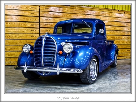 38-Ford Pickup - ford, pickup, blue