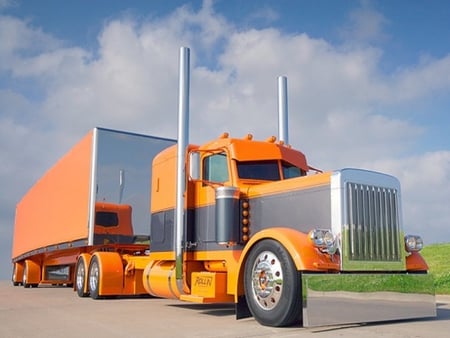 Big Rig - big, orange, rig