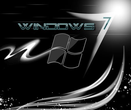 Wallpaper 146 - Windows 7 - microsoft, steel, seven, windows, chrome, dark, black, grey, windows 7, green, gray, windows logo, 7