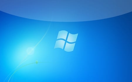 Wallpaper 163 - Windows 7 - windows, seven, sun, microsoft, windows 7, shine, windows logo, white, abstract, cool, blue, 7