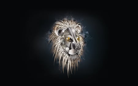 Silver Lion King - beauty, awesome, cool