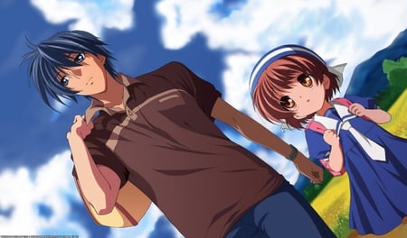 together - anime, wallpaper, clannad, ushio