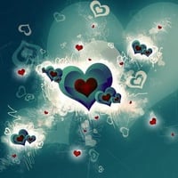 3D heart wallpaper