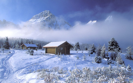 Winter Wallpaper - ice, winter, nature, mist, snow, mountains