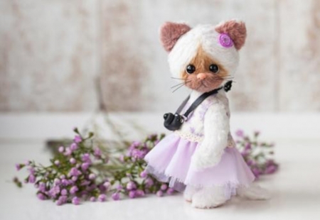 Cuddly Toy - flowers, cute, Animal, toy